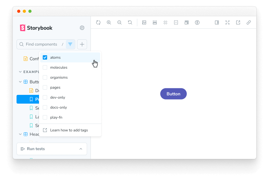 Filtering by custom tag